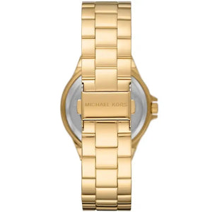 Michael Kors Lennox MK7229 Women’s Gold Crystal Dial Gold Bracelet Multi-Function Watch - Luxury Hub Store