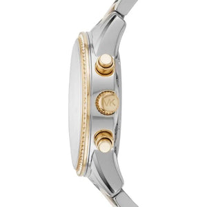 Michael Kors Ritz MK6474 Women’s White Dial Two-Tone Bracelet Multi-Function Watch - Luxury Hub Store