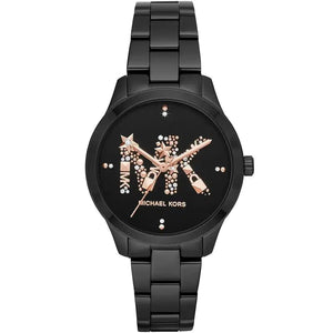 Michael Kors Runway MK6683 Women’s Black Dial Black Bracelet Watch - Luxury Hub Store