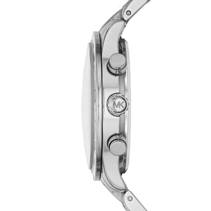 Michael Kors Brinkley MK6265 Women’s Silver Dial Stainless Steel Chronograph Watch - Luxury Hub Store