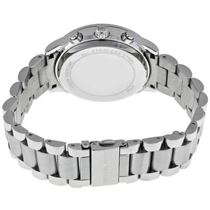 Michael Kors Brinkley MK6265 Women’s Silver Dial Stainless Steel Chronograph Watch - Luxury Hub Store