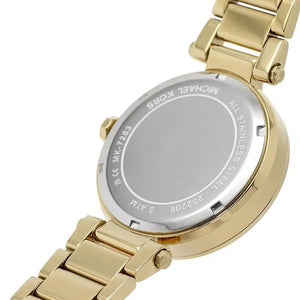 Michael Kors Parker MK7283 Women’s Crystal-Pave Dial Gold-Tone Bracelet Watch - Luxury Hub Store
