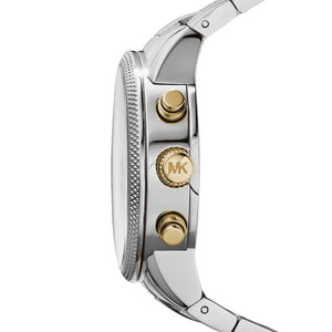 Michael Kors Ritz MK5057 Women’s Silver & Gold Stainless Steel Multi-Function Watch - Luxury Hub Store