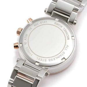 Michael Kors Parker MK6141 Women’s Rose Gold & Silver Stainless Steel Multi-Function Watch - Luxury Hub Store