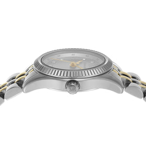 Michael Kors Lexington MK4740 Women’s Silver & Gold Dial Stainless Steel Watch - Luxury Hub Store