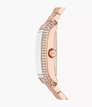 Michael Kors Emery Three MK4743 Women’s Rose Gold Stainless Steel Watch - Luxury Hub Store