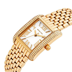 Michael Kors Emery MK4640 Women’s Gold White Dial Stainless Steel Watch - Luxury Hub Store