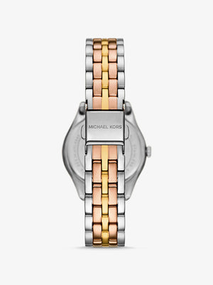 Michael Kors MK4846 Harlowe Women’s Two-Tone Crystal Dial Watch - Luxury Hub Store
