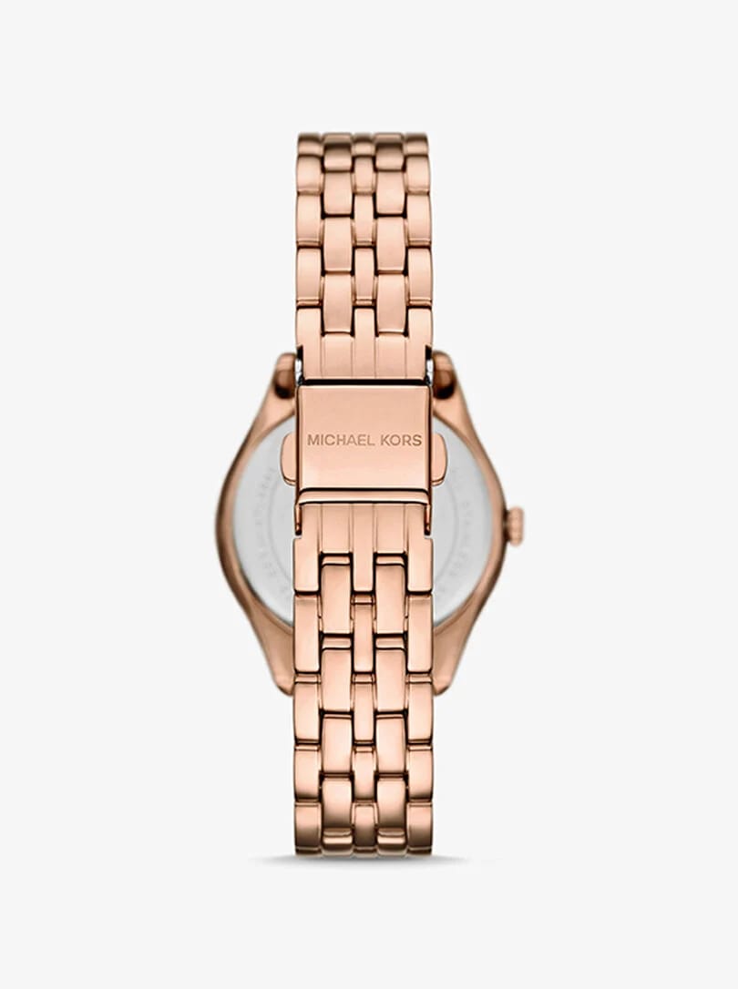 Michael Kors MK4710 Harlowe Women’s Rose Gold Crystal Dial Watch - Luxury Hub Store