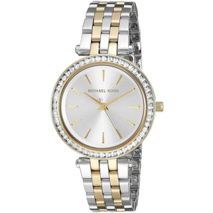 Michael Kors MK3405 Darci Mini Women’s Two-Tone Silver Gold Crystal Watch - Luxury Hub Store