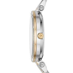 Michael Kors MK3405 Darci Mini Women’s Two-Tone Silver Gold Crystal Watch - Luxury Hub Store