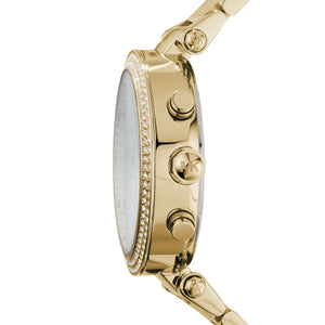 Michael Kors MK5354 Parker Women’s Gold Dial Gold-Tone Chronograph Watch - Luxury Hub Store