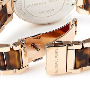 Michael Kors MK5538 Parker Women’s Rose Gold Dial Rose Gold Stainless Steel Chronograph Watch - Luxury Hub Store