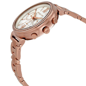 Michael Kors MK6576 Sofie Women’s Mother of Pearl Dial Rose Gold Chronograph Watch - Luxury Hub Store