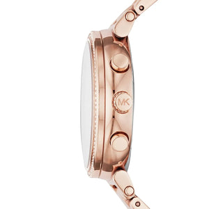 Michael Kors MK6576 Sofie Women’s Mother of Pearl Dial Rose Gold Chronograph Watch - Luxury Hub Store