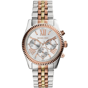 Michael Kors MK5735 Lexington Women’s Tri-Tone Chronograph Watch - Luxury Hub Store