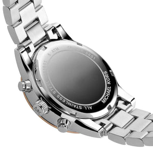 Michael Kors MK6651 Ritz Women’s Silver Dial Two-Tone Stainless Steel Chronograph Watch - Luxury Hub Store