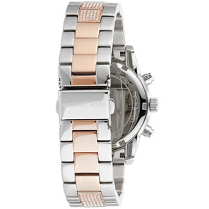 Michael Kors MK6651 Ritz Women’s Silver Dial Two-Tone Stainless Steel Chronograph Watch - Luxury Hub Store