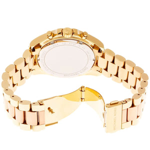 Michael Kors MK6359 Women’s Rose Gold Dial Two-Tone Stainless Steel Chronograph Watch - Luxury Hub Store