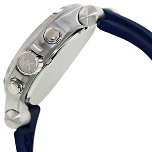 Michael Kors MK8303 Men’s Navy Blue Dial Blue Rubber Strap Chronograph Watch - Luxury Hub Store