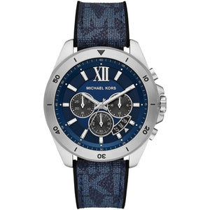 Michael Kors MK8923 Men’s Navy Blue Dial Blue Fabric Strap Chronograph Watch - Luxury Hub Store
