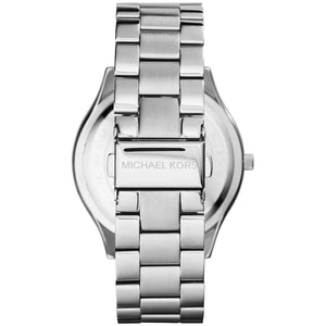 Michael Kors MK3379 Women’s Blue Dial Silver Stainless Steel Slim Watch - Luxury Hub Store