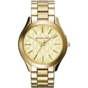 Michael Kors MK3335 Women’s Gold Runway Slim Stainless Steel Watch - Luxury Hub Store