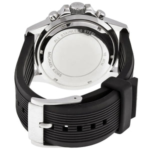 Michael Kors MK8365 Men’s Black Dial Stainless Steel Everest Chronograph Watch - Luxury Hub Store