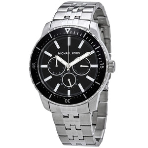 Michael Kors MK7156 Men’s Black Dial Stainless Steel Cunningham Chronograph Watch - Luxury Hub Store