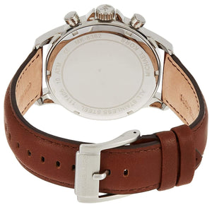 Michael Kors MK8362 Men’s Blue Dial Brown Leather Strap Gage Chronograph Watch - Luxury Hub Store