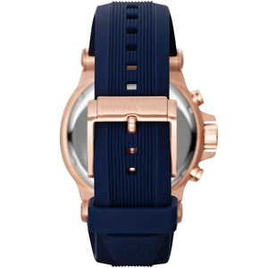 Michael Kors MK8295 Men’s Blue Dial Blue Silicone Strap Dylan Chronograph Watch - Luxury Hub Store