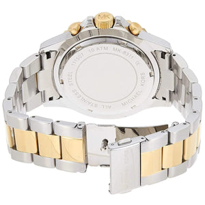 Michael Kors MK8311 Men’s Black Dial Two-Tone Stainless Steel Everest Chronograph Watch - Luxury Hub Store