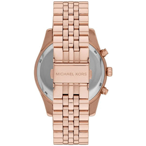 Michael Kors MK8319 Men’s Rose Gold Dial Rose Gold Stainless Steel Lexington Chronograph Watch - Luxury Hub Store