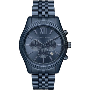 Michael Kors MK8480 Men’s Blue Dial Blue Stainless Steel Lexington Chronograph Watch - Luxury Hub Store