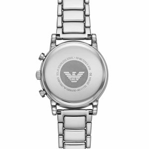 Emporio Armani AR11132 Men’s Blue Dial Stainless Steel Luigi Chronograph Watch - Luxury Hub Store