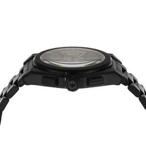 Emporio Armani AR11562 Men’s Green Dial Black Stainless Steel Federico Chronograph Watch - Luxury Hub Store