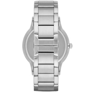 Emporio Armani AR11179 Men’s Black Dial Stainless Steel Renato Watch - Luxury Hub Store