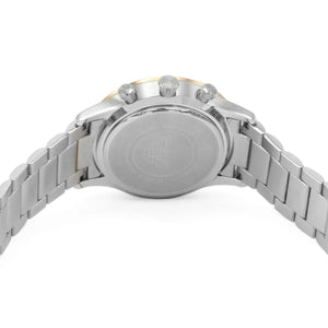 Emporio Armani AR11209 Men’s White Dial Two-Tone Stainless Steel Giovanni Watch - Luxury Hub Store