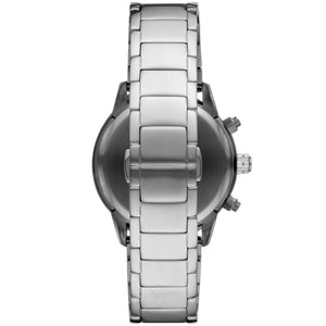 Emporio Armani AR11241 Men’s Black Dial Silver Stainless Steel Chronograph Watch - Luxury Hub Store