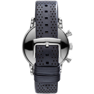 Emporio Armani AR1736 Men’s Blue Dial Blue Leather Chronograph Watch - Luxury Hub Store