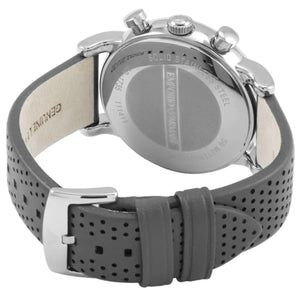 Emporio Armani AR1735 Men’s Grey Dial Grey Leather Chronograph Watch - Luxury Hub Store