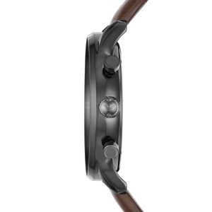 Emporio Armani AR1932 Men’s Grey Dial Brown Leather Chronograph Watch - Luxury Hub Store
