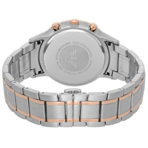 Back case of Emporio Armani AR11076 with engraved logo and serial number