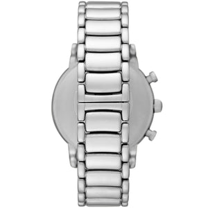 Emporio Armani AR11324 Men’s Black Dial Silver Stainless Steel Chronograph Watch - Luxury Hub Store