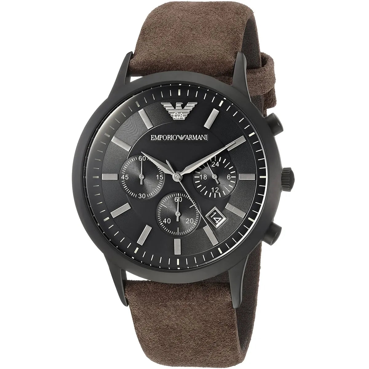 Emporio Armani Renato AR11078 men's chronograph watch - dial detail view
