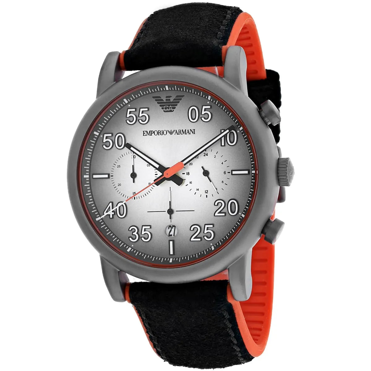 Emporio Armani Luigi AR11174 men's chronograph watch - dial detail view