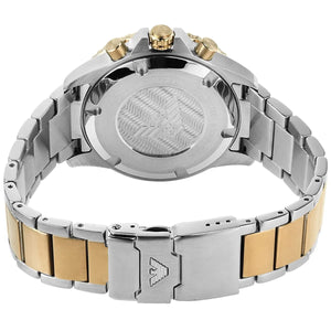 Silver deployment clasp with Emporio Armani logo for AR11361 Diver watch