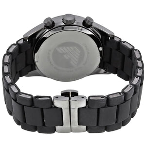 Stainless steel deployment clasp with Emporio Armani logo for AR5889 rubber watch