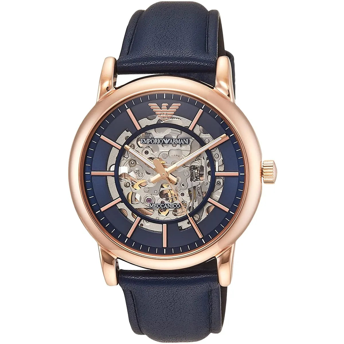 Emporio Armani Luigi AR60050 men's automatic watch - dial detail view