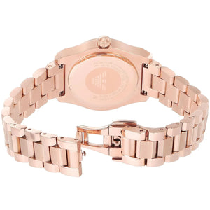 Rose gold deployment clasp with Emporio Armani logo for AR11558 watch